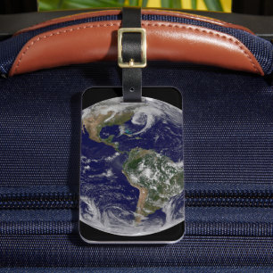 Full Earth Showing Low Pressure Systems. Luggage Tag