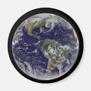 Full Earth Showing Low Pressure Systems. Magnet