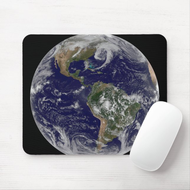 Full Earth Showing Low Pressure Systems. Mouse Pad (With Mouse)
