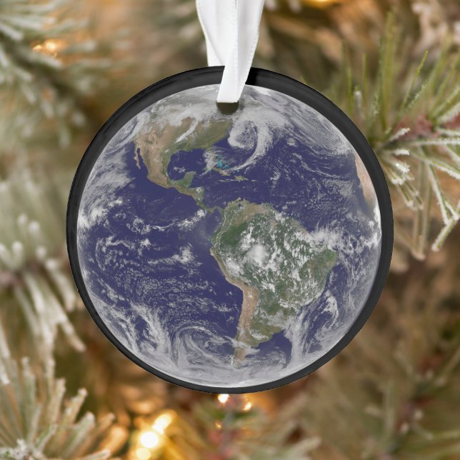 Full Earth Showing Low Pressure Systems. Ornament (Tree)