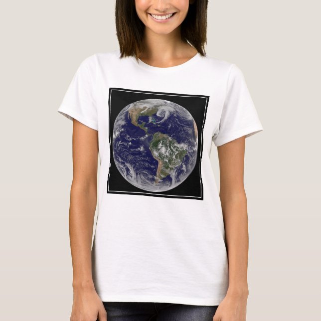 Full Earth Showing Low Pressure Systems. T-Shirt (Front)