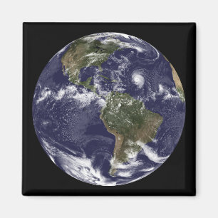 Full Earth showing North America 2 Magnet