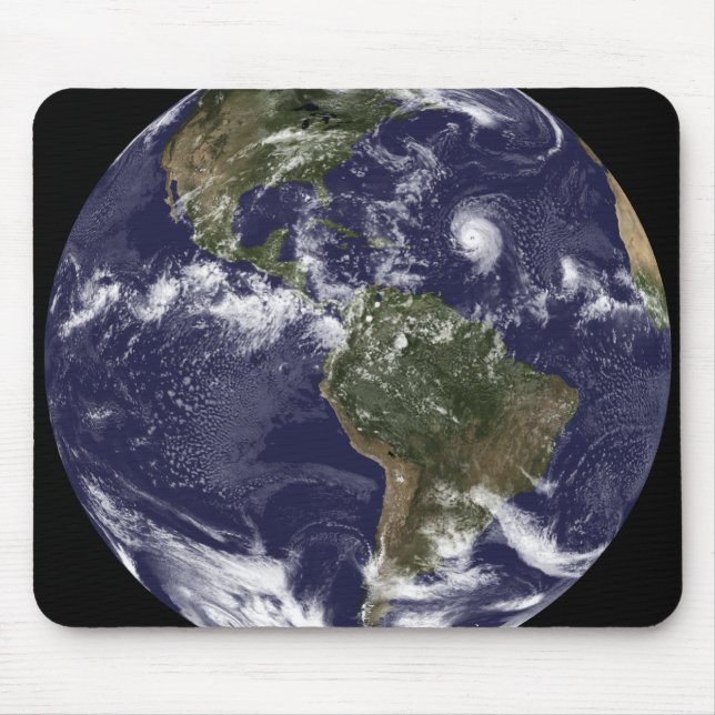 Full Earth showing North America 2 Mouse Pad (Front)
