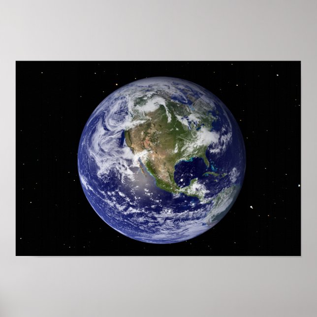 Full Earth showing North America 2 Poster (Front)