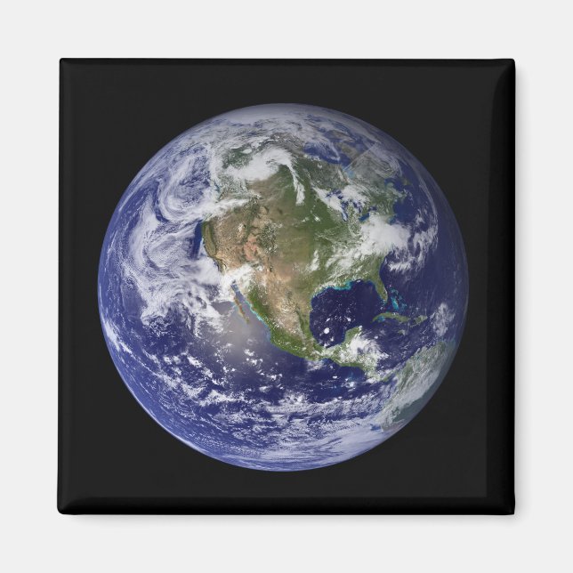 Full Earth showing North America 3 Magnet (Front)