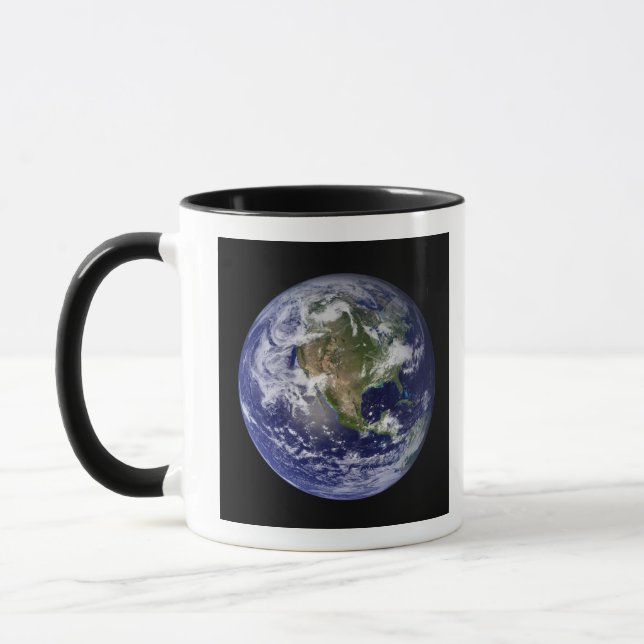 Full Earth showing North America 3 Mug (Left)