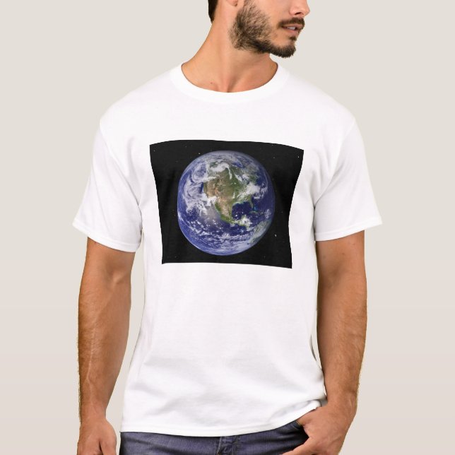 Full Earth showing North America 4 T-Shirt (Front)