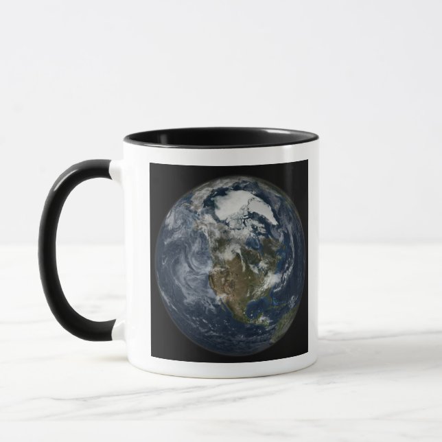 Full Earth showing North America 5 Mug (Left)