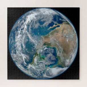 Full Earth Showing North America And Mexico. Jigsaw Puzzle