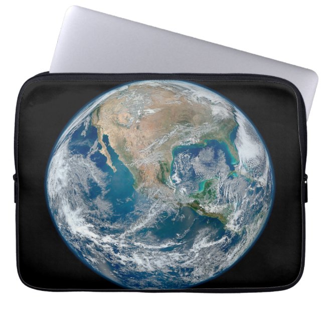 Full Earth Showing North America And Mexico. Laptop Sleeve (Front)