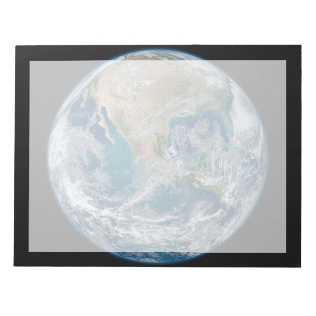 Full Earth Showing North America And Mexico. Notepad (Front)