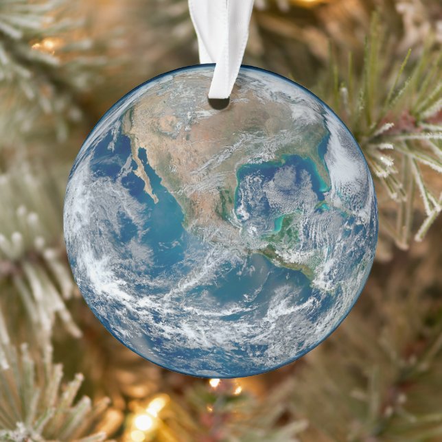 Full Earth Showing North America And Mexico. Ornament (Tree)