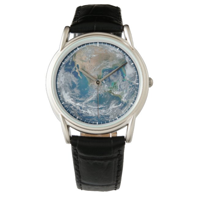 Full Earth Showing North America And Mexico. Watch (Front)