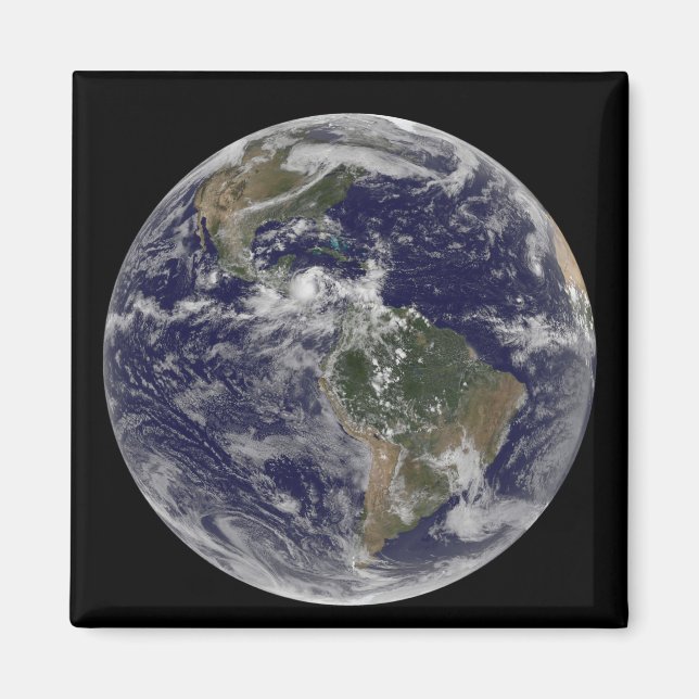 Full Earth showing North America and South Amer 3 Magnet (Front)