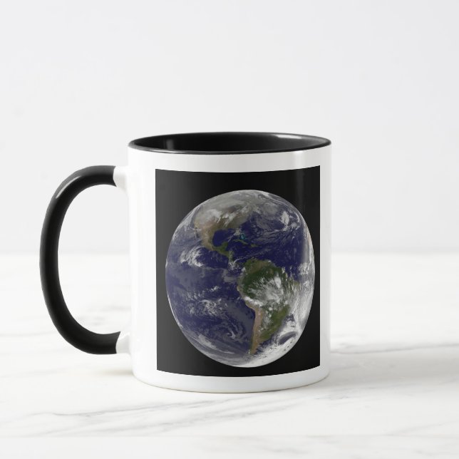 Full Earth showing North America and South Amer 5 Mug (Left)
