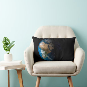Full Earth Showing Simulated Clouds Over Africa. Lumbar Cushion