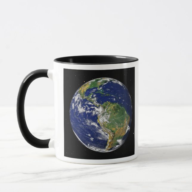 Full Earth showing South America 2 Mug (Left)