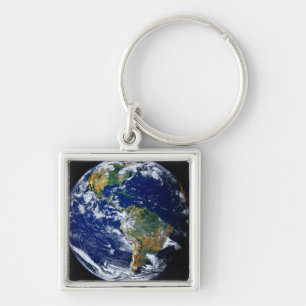 Full Earth Showing The Americas Key Ring