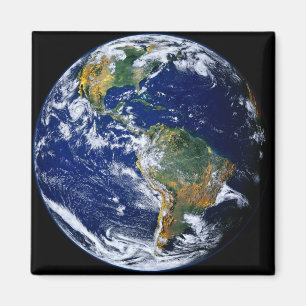 Full Earth Showing The Americas Magnet