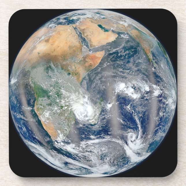 Full Earth Showing The Eastern Hemisphere. Coaster (Front)