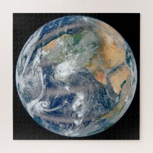 Full Earth Showing The Eastern Hemisphere. Jigsaw Puzzle