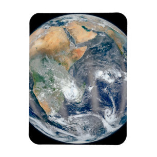 Full Earth Showing The Eastern Hemisphere. Magnet