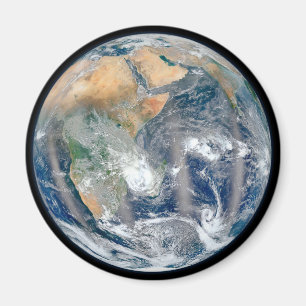 Full Earth Showing The Eastern Hemisphere. Magnet