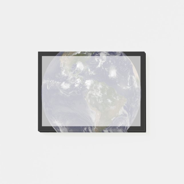 Full Earth Showing Tropical Storms In The Atlantic Post-it Notes (Front)