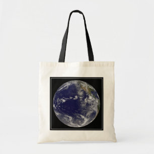 Full Earth Showing Various Tropical Storms. Tote Bag
