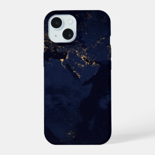 Full Earth With City Lights iPhone 15 Case