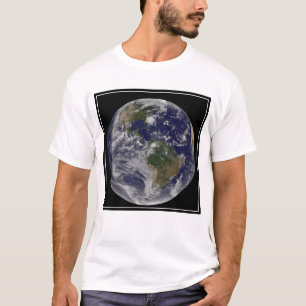 Full Earth With Hurricane Irene On East Coast. T-Shirt