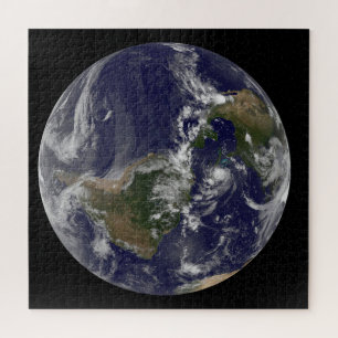 Full Earth With Hurricane Irene Over The Bahamas. Jigsaw Puzzle