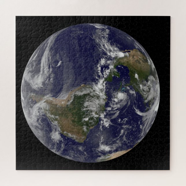 Full Earth With Hurricane Irene Over The Bahamas. Jigsaw Puzzle (Horizontal)