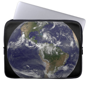 Full Earth With Hurricane Irene Over The Bahamas. Laptop Sleeve