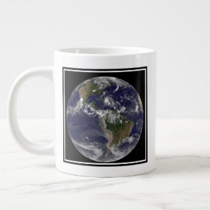 Full Earth With Hurricane Irene Over The Bahamas. Large Coffee Mug
