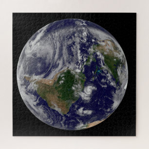 Full Earth With Tropical Storms In The Atlantic Jigsaw Puzzle