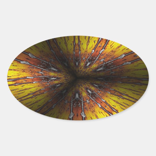 full emotion oval sticker (Front)