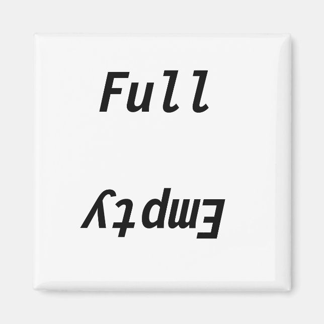 Full Empty refrigerator Magnet (Front)