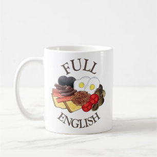 Full English Breakfast UK British Food Cuisine Coffee Mug