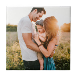 Full Family Photo Custom Personalized Ceramic Tile