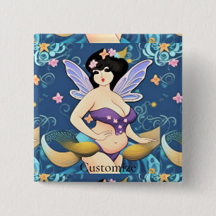 Full-figure Fairy Goddess Thunder_Cove 15 Cm Square Badge