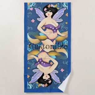 Full-figure Fairy Goddess Thunder_Cove Beach Towel