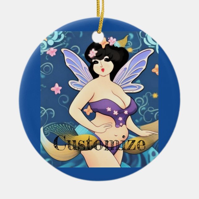 Full-figure Fairy Goddess Thunder_Cove Ceramic Ornament (Front)