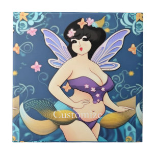 Full-figure Fairy Goddess Thunder_Cove  Ceramic Tile