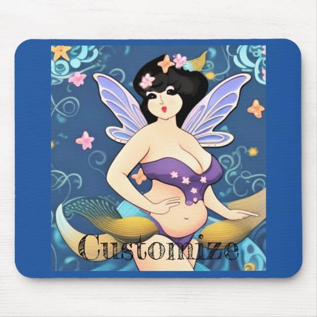 Full-figure Fairy Goddess Thunder_Cove Mouse Pad (Front)