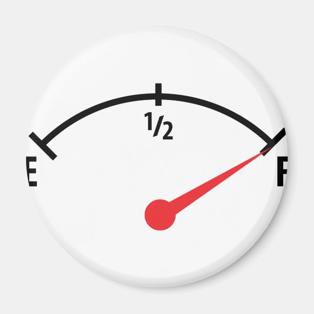 full fuel tank indicator gauge magnet (Front)