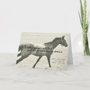 FULL GALLOP Greeting Card