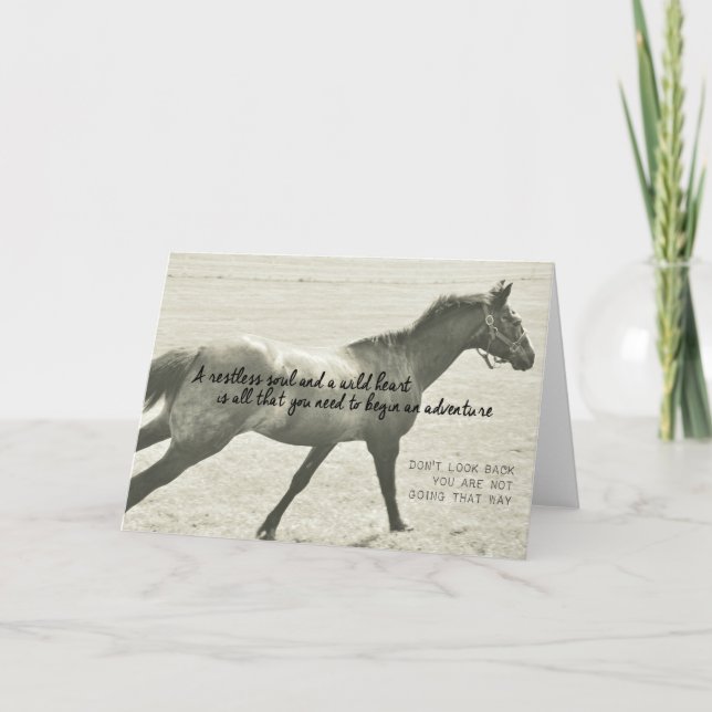 FULL GALLOP Greeting Card (Front)