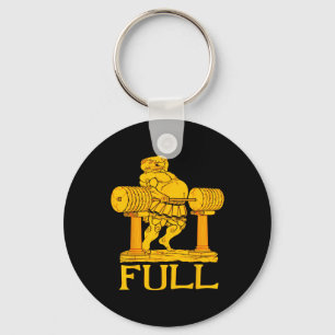 Full Gym Powerlifting Bodybuilding Weightlifting W Key Ring
