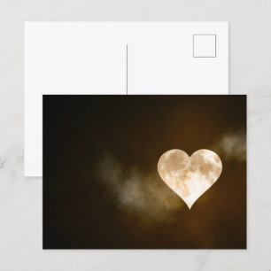Full Heart Moon Postcard